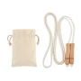 Skipping rope | Wood & cotton | 280cm | In a pouch | Eco friendly