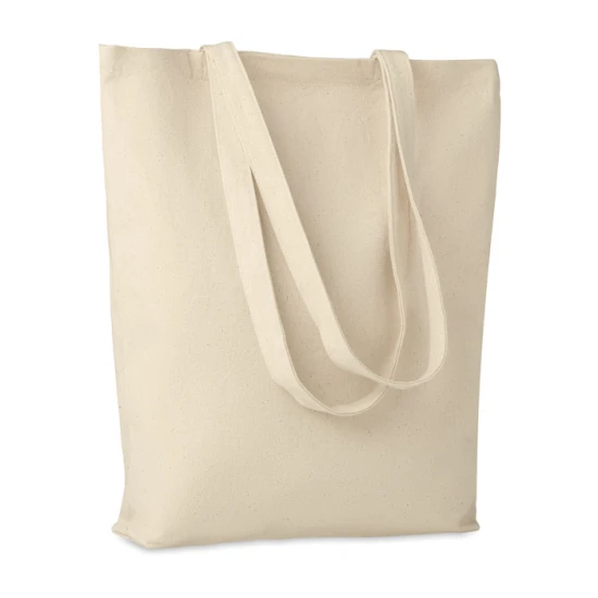 Shopping Bag ! Cotton canvas 270 gr/m² | 38x9x42 | Long handles | beige