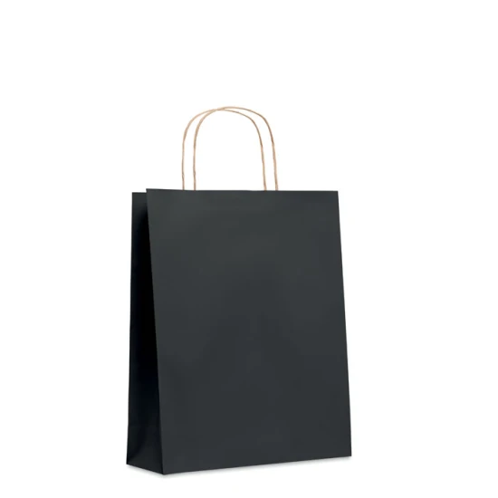 Medium gift bag | Recycled paper 90g/m² | 25x11x32 cm | Made in Europe | beige