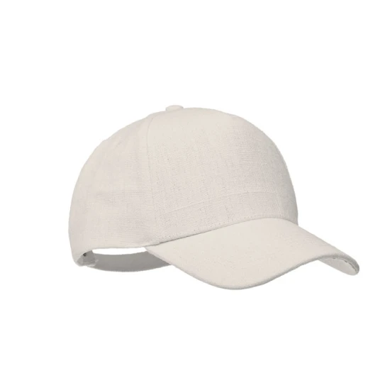 Baseball cap 5 panelen | Stof 100% hennep 370gr/m² | Natuurlijk en ecologisch | beige