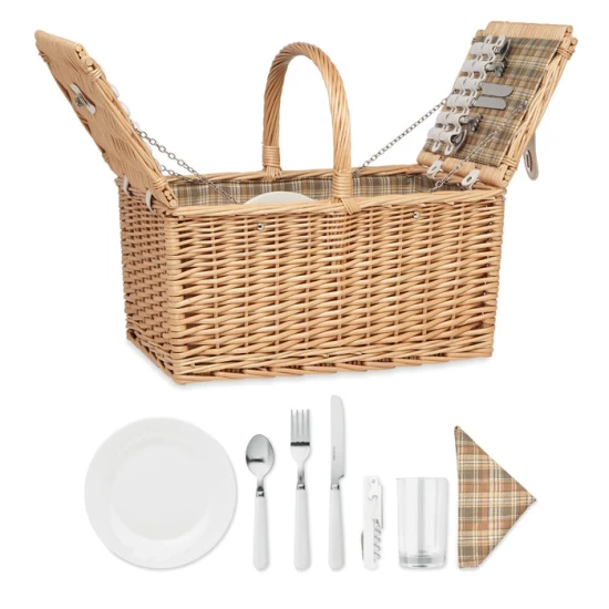 Picknickmand | 4 personen | Premium | hout