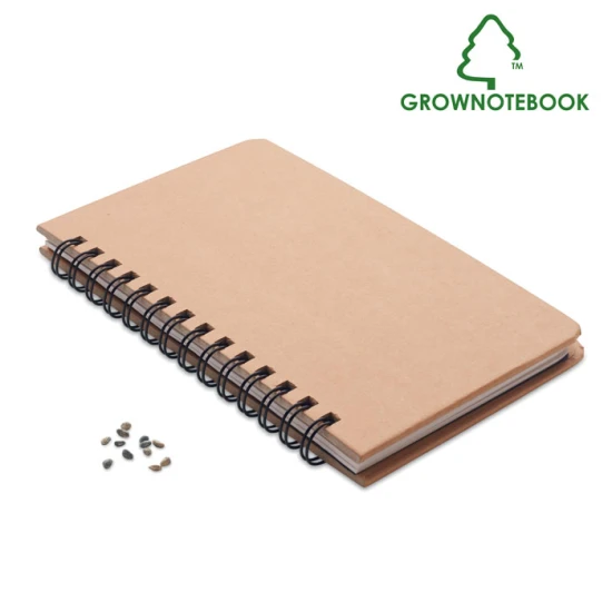 A5 grow Notebook | FSC certified | With pine Tree seeds | beige