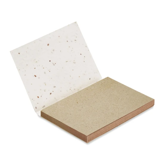 Sticky note block | Grass paper | 50 sticky notes | white