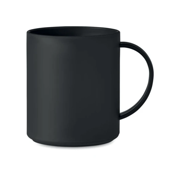 Mug | Plastique | 300 ml | Réutilisable | noir