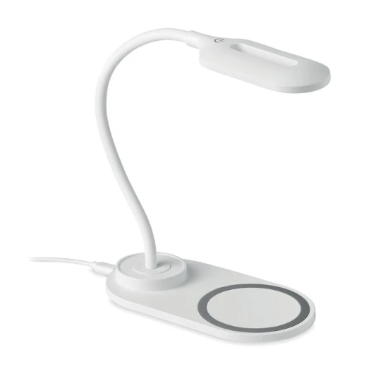 Wireless charging lamp | ABS | 10W & 10LEDs | white
