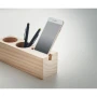 Desk stand | Wood | Incl. pen and phone holder & clover seeds