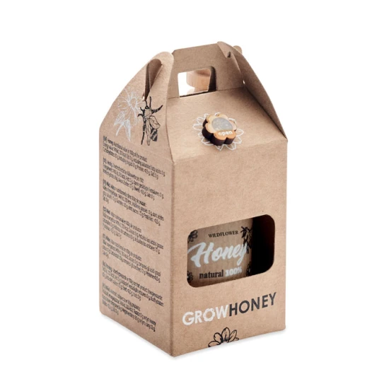 Wildflower honingpot | Honingbij bloemzaden | hout