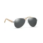Sunglasses with bamboo arms | Mirrored lenses | Premium
