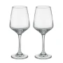 Set van 2 wijnglazen | Helder glas | 400ml