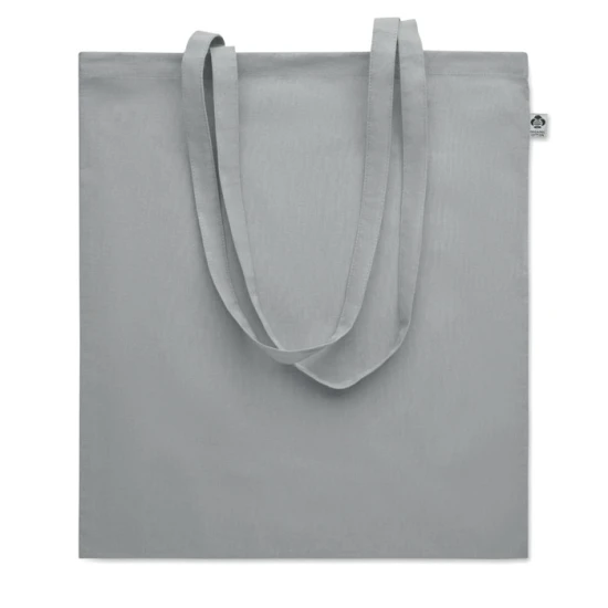 Tote bag | Coton biologique 180g/m² | Longues anses | Durable | gris