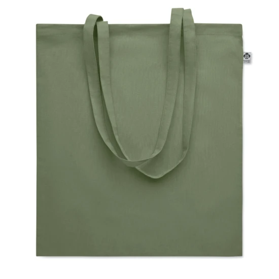 Tote bag | Coton biologique 180g/m² | Longues anses | Durable | vert