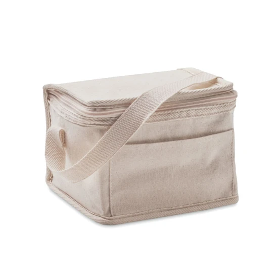 Cooler bag with front pocket | Aluminium laminated foil | Capacity: 3 L | L | beige