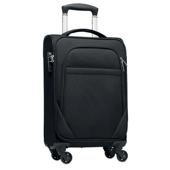 Zachte trolley | 600D Polyester | 46,5x32,5x20 cm | Cijferslot | zwart