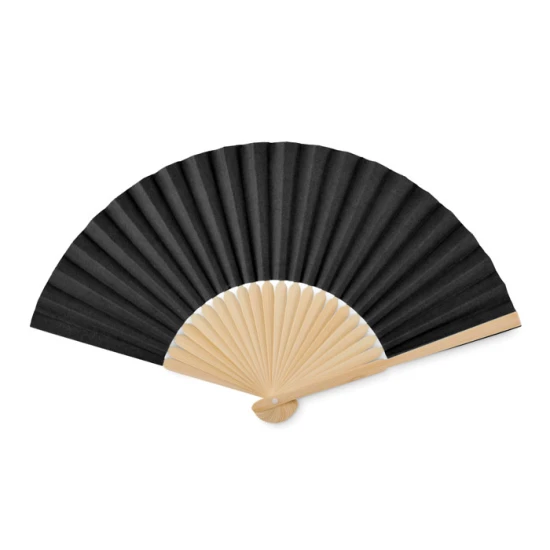 Hand fan | Bamboo & paper | Bright colours | black
