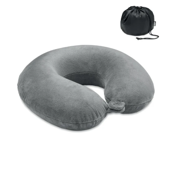 Travel pillow | Polyester & foam | Incl. rPET bag | grey
