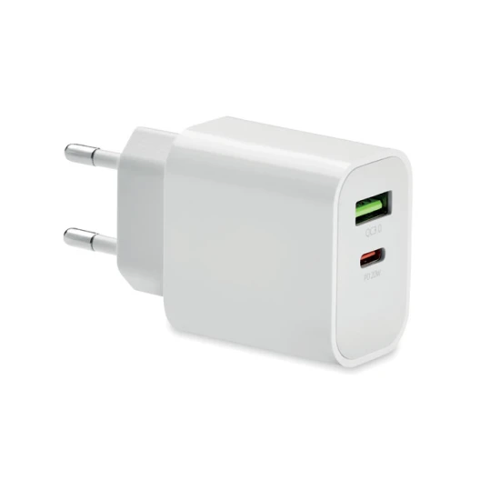 USB plug | PC | Charger | 18W | 2 port | white