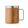 Becher | Edelstahl | 90% recycelt | Holzoptik