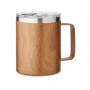 Becher | Edelstahl | 90% recycelt | Holzoptik