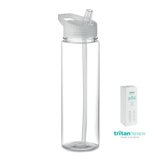 Water bottle | Tritan | 650ml | PP foldable mouth piece | transparent