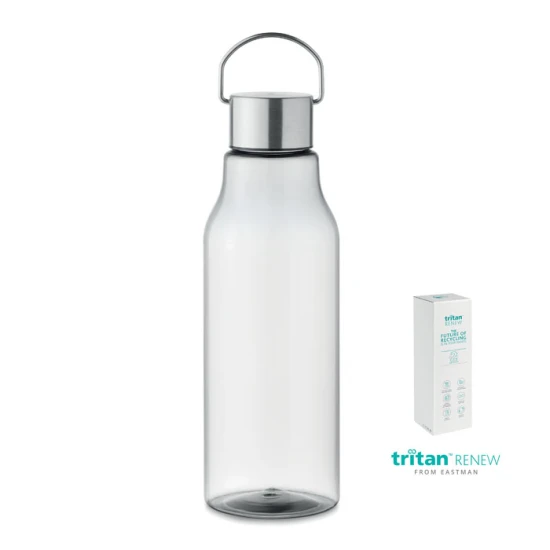 Water bottle | Tritan | 800ml | stainless steel handle lid | Leak-free | transparent