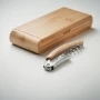Waiter's knife | Stainless steel | Corkscrew opener | Bamboo giftbox