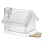 Tirelire en forme de maison | Plastique | 10X8,5X9 cm