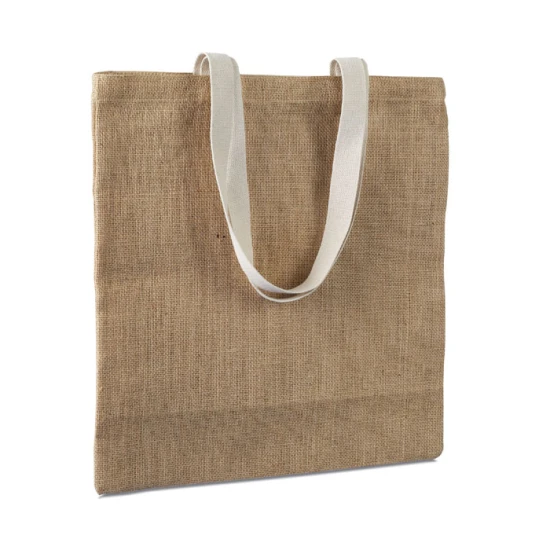 Boodschappentas | Jute | Groot | Katoenen hengsels | beige