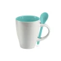Mug | Ceramic | 250ml | With spoon | Bicolored