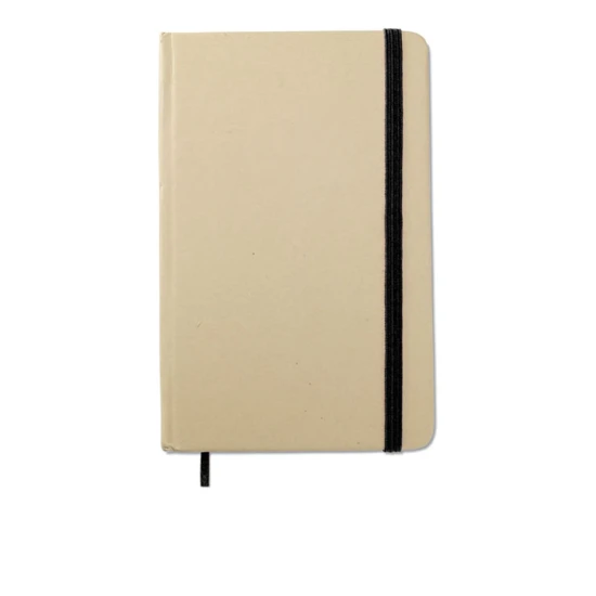 A6 notebook | 192 pages | Blank paper | Colourful elasticated closure | black