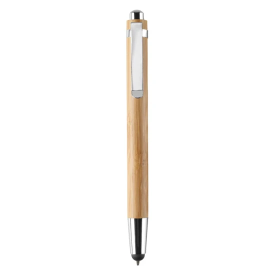 Stylus pen | Bamboo | Glanzend verchroomde verbinding | hout