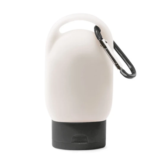 Sonnencreme | Plastik | SPF25 | 30ml | Mit Karabiner | schwarz