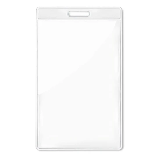 Badge houder | PVC | 7,5x12,5cm | Transparant | transparant