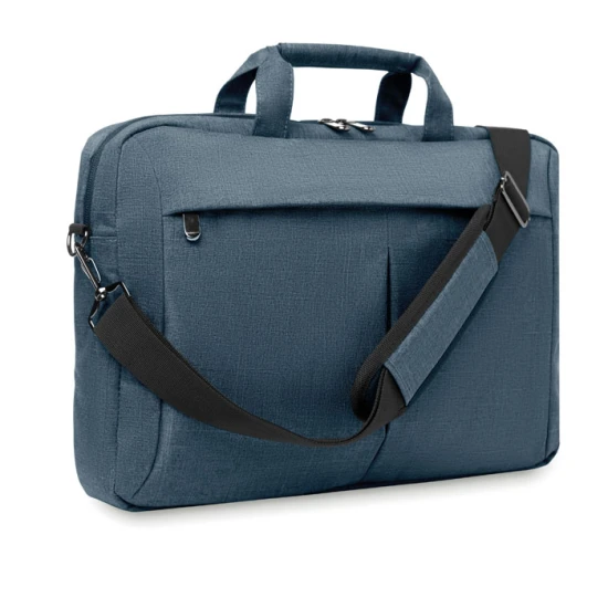 Laptop bag | Polyester | 40x7x28 | Front pocket | blue