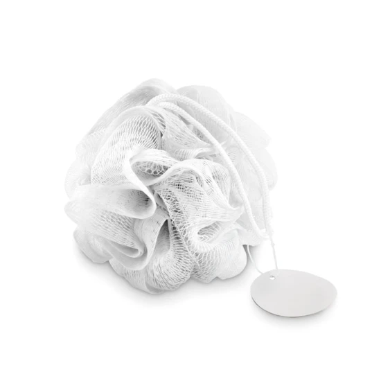 Douchepuff | PE | Ø10cm | wit