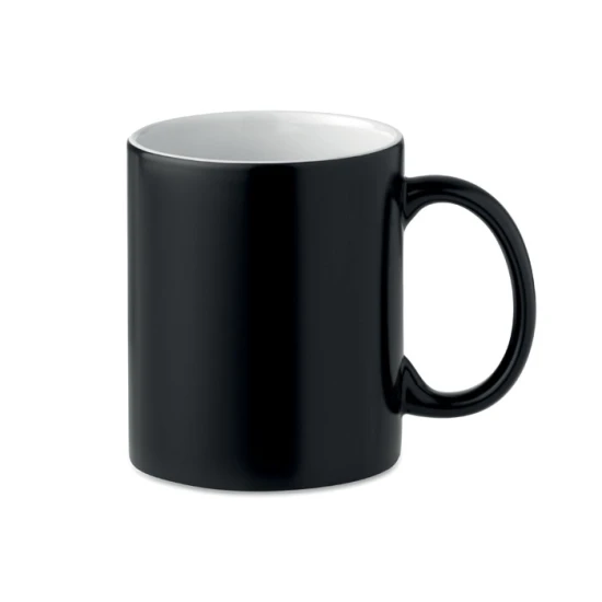 Magic mug | Ceramic | 300ml | Personalised printing appears at 50°C | black