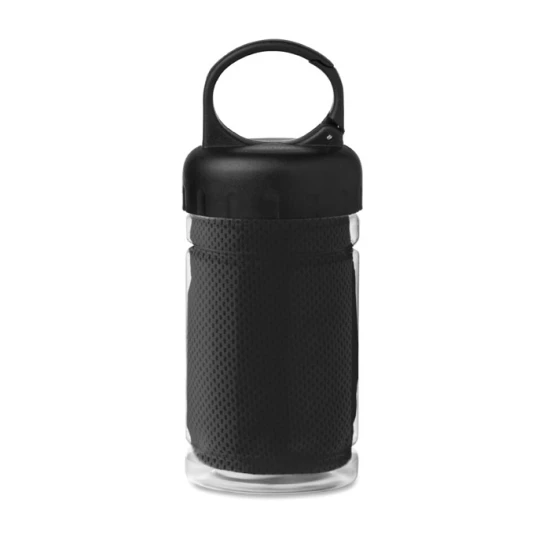Cooling towel | Polyester | In PET bottle | 300 ml capacity | black