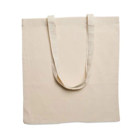 Tote bag | Katoen 140 g/m² | 38x42 cm | Lange hengsels | Full colour bedrukking | beige