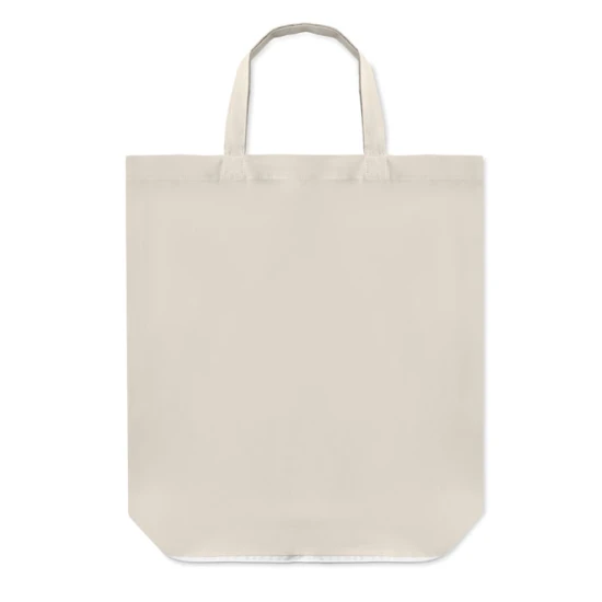 Tote bag | 135g/m2 | Cotton | Foldable | Short handles | white