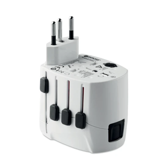 USB plug | ABS | 3 plugs | 12W | white
