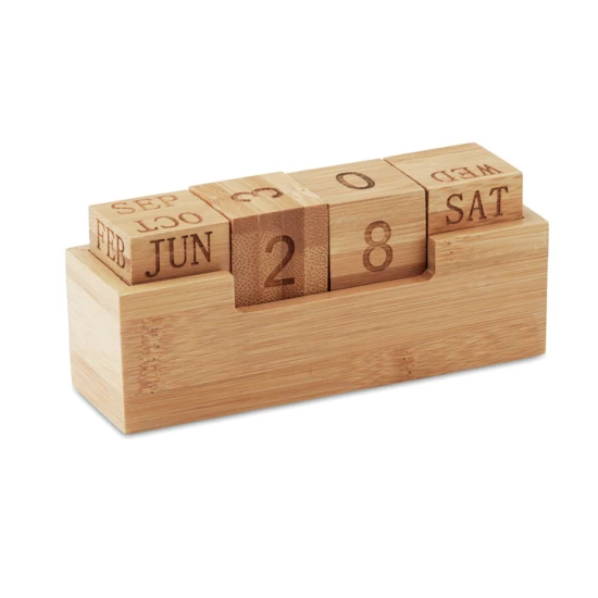 Desktop Calendar | Bamboo | Green | wood