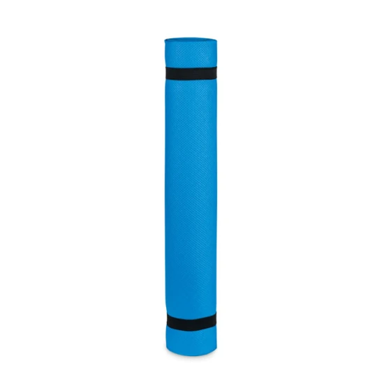 Yogamat | EVA-materiaal | 180x60 cm | Inclusief tasje van gaas/polyester | blauw