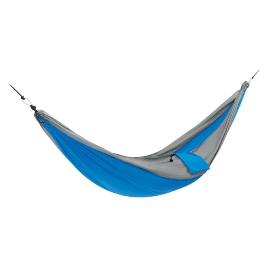 Hangmat | PET | 270 x 140 cm | Inclusief band en karabijnhaken | royal blauw