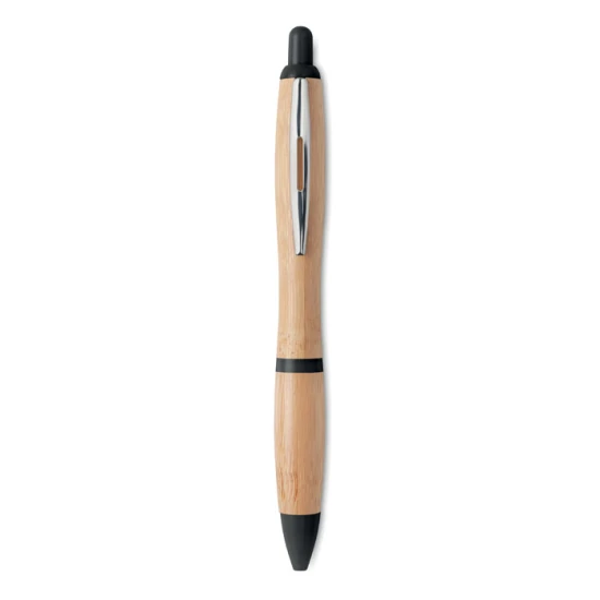Ballpoint pen | Bamboo and ABS plastic | Quick dry time | black