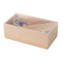 Juego de 2 tazas de café expreso | Caja de papel kraft | 18,5x9,5x6cm | Posavasos de bambú | 90ml