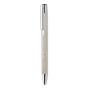 Push-button ball pen | Wheat straw and plastic | Silver fittings