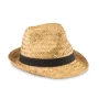 Straw hat | Straw | Ø27x12cm | Polyester band