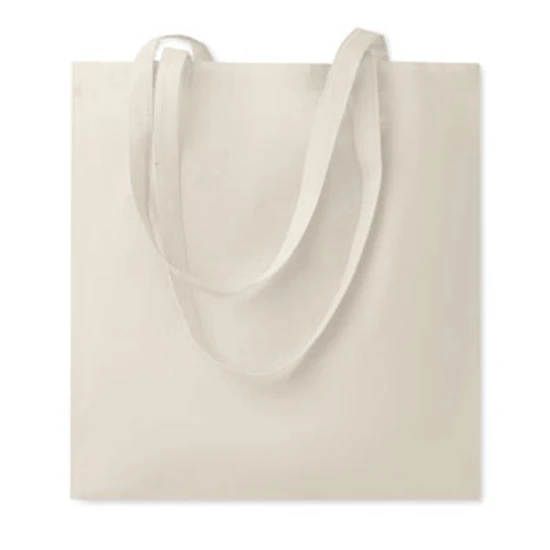 Tote bag | 180g/m2 | Cotton | Certified standard | Long handles | Beige | beige