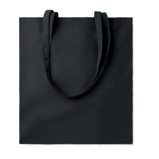 Tote bag | Cotton 180g/m² | 38x42cm | Long handles | Many colours available | black