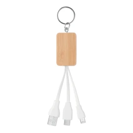Porte-clés | Bambou | Câble de chargement