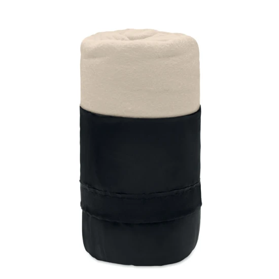 Couverture | Polaire et rPET | 120x150 cm | Sac de voyage adapté | beige